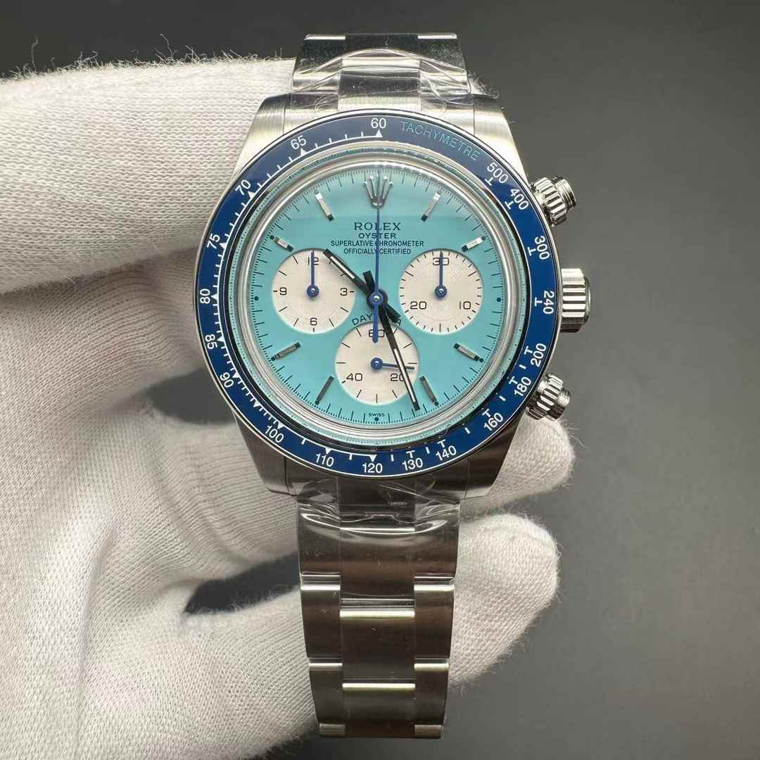 Rolex Daytona blue new model Swiss 4130 full works automatic. G80